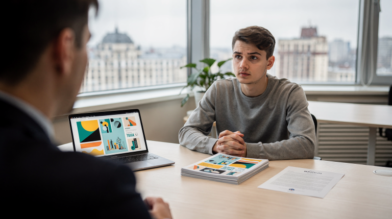 Как найти первую работу дизайнеру: резюме, портфолио и собеседование